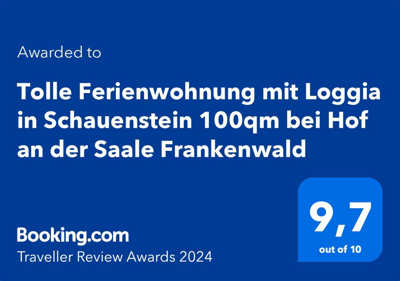 Tolle Ferienwohnung Mit Loggia In Schauenstein 100Qm Bei Hof An Der Saale Frankenwald ภายนอก รูปภาพ
